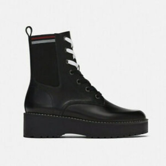 Zara Leather Ankle Boots - Picture 5 of 6